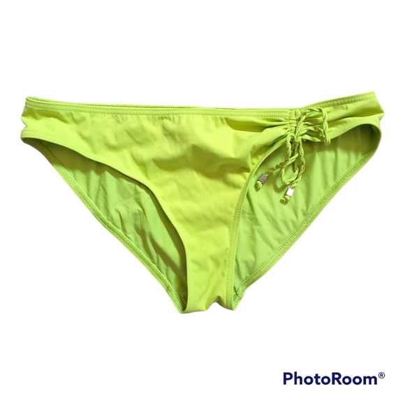 Mason Lejaby Lime Green Two Piece Bikini Swimsuit, L & XL - Picture 5 of 13
